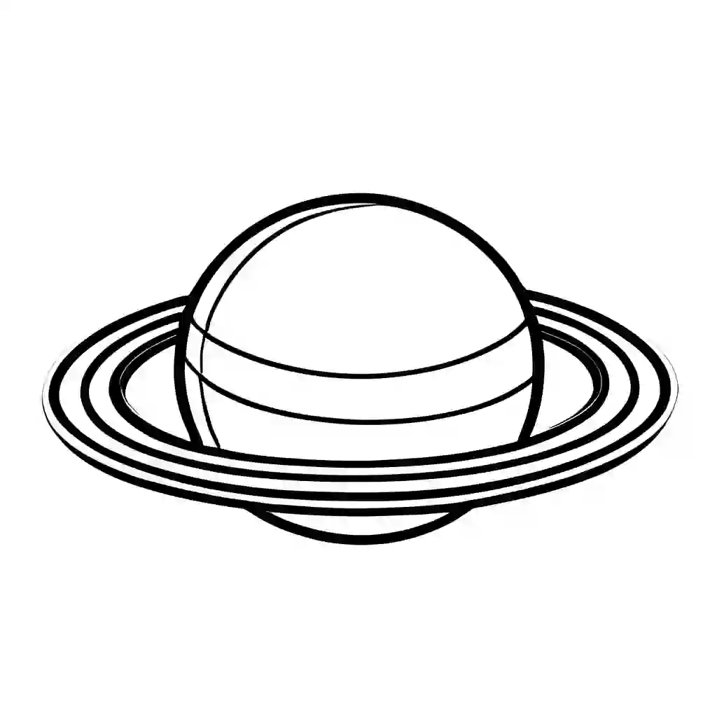 Saturn coloring pages